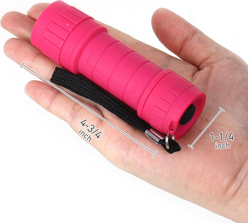6-Pack Small Flashlights Set, Super Bright 100 Lumen LED Flashlight Pack with 18-Piece AAA Batteries Included, Mini Flashlight for Kids, Outdoor F...