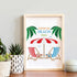 BENECREAT 12x12" Beach Vacation Painting Stencils, Coconut Tree Beach Umbrella Template Stencils for Wood Wall Painting and Scrapbooking...