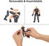 14 Pack Army Men and SWAT Team Soldiers Action Figures,Soldiers Action Figures Playset with 14 Design Military Weapons Accessories, for Kids Child...