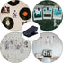 24Pcs Self Adhesive Clips, Wall Clips for Hanging, Photo Clips Plastic Spring Clips Hanging for Paper Tapestry Hangers Home and Office Christmas D...