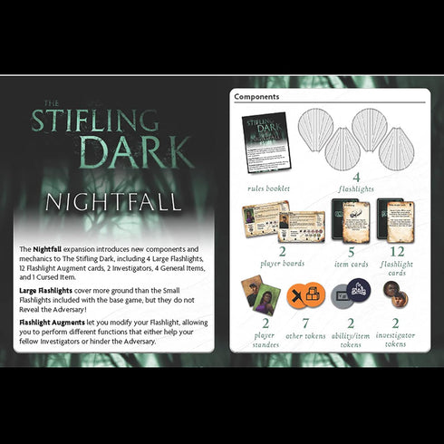 The Stifling Dark Nightfall Expansion - Horror Strategy Board Game, New Content, Requires Base Game, Age 14+, 2-5 Player...