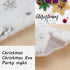 Senneny Snowy White Plush Pet Dog Christmas Stocking, Silver Snowflake Sequin Dog Christmas Stockings Large Bone Shape Faux Fur, Hanging Christmas...
