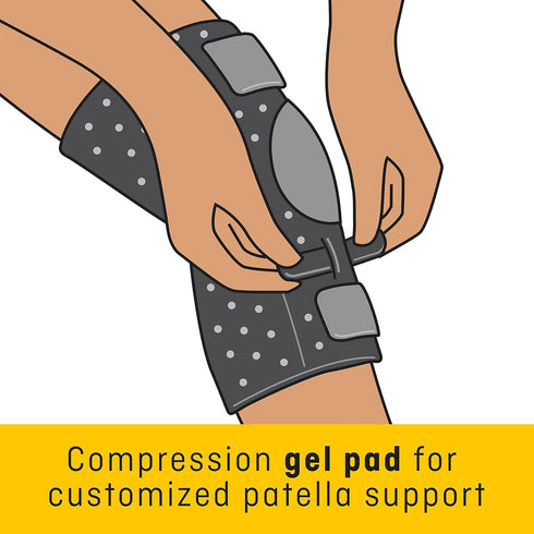 FUTURO Performance Compression Knee Support, Ideal for Everyday Activities, One Size - Black...