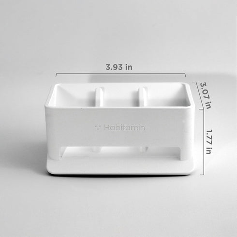 Soap Mate Slanted soap Dish with self-draining & Drying Fast Natural soap Saver for Bathroom, Shower tub & Kitchen Sink Household (Cool White)...