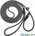 8FT Slip Lead Dog Leash, 1/3” Strong Rope Dog Leash, Adjustable No- Pull Small Dog Leash for Puppy, Small and Medium Pets Black...