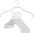 MAWA Ft Reston Lloyd Silhouette Series Non-Slip Space Saving Clothes Hanger for Shirts and Dresses, Style 41/F, Set of 10, White...