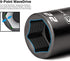 Capri Tools 3/4 in. Stubby Impact Socket, 1/2 in. Drive, 6-Point, SAE...