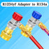 Boltigen R1234yf to R134a Aadapter, R1234yf to R134a Conversion Adapters, High/Low Pressure Side R134a to R1234yf Adapter, R1234yf Quick Couplers ...