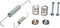 GM Genuine Parts 23299313 Rear Parking Brake Hold Down Spring Kit with Springs and Pins...