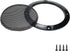 Speaker Grill Speakers Grill Cover 3" ABS Plastic Cold Rolled Steel Black Set of 4...