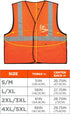 Ergodyne GloWear 8216BA ANSI High Visibility Breakaway Reflective Safety Vest with ID Badge Holder, Orange, 4X-Large/5X-Large...