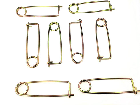 NRC&XRC Brooch Shape Cotter Safety Pins Quick Lock Fastener for Farm Lawn Garden Hitch (1/8 x 3-1/8 x 1-1/5 inch 8pcs)...