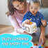 Ponpon Busy Cube for Toddlers, 6 in 1 Activity Cube for Children, Travel Toys for Toddlers for Fine Motor Skill Learning, Educational Birthday Gif...