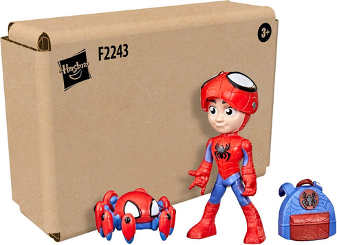 Spidey and His Amazing Friends Hero Reveal 2-Pack, 4-Inch Marvel Action Figures Mask-Flip Feature, Spidey and Trace-E, 3+ Years...