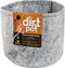 Hydrofarm HGDB10NH Dirt Pot Flexible Portable, Grey, 10 Gallon Fabric Planter, 10 gal...
