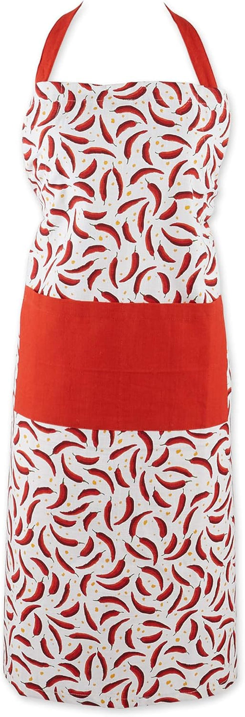 DII Caliente Collection Kitchen, Chef's Apron, Chili Peppers...