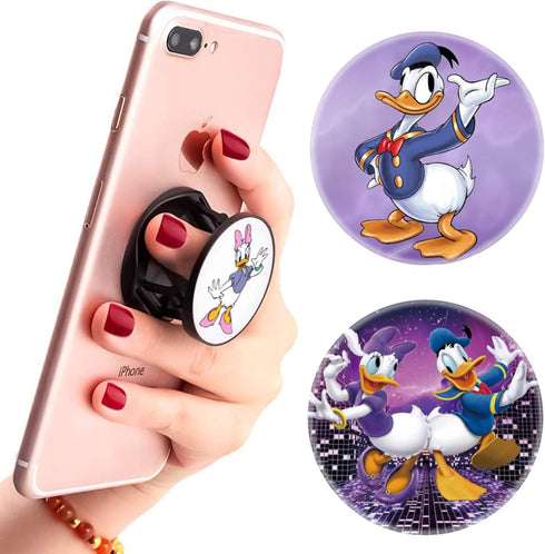 ?3 Pack? Multifunction Cell Phone Stand Finger Holder and Grip Pink Purple,Foldable Phone Kickstand Mount for Smartphones and Tablets...