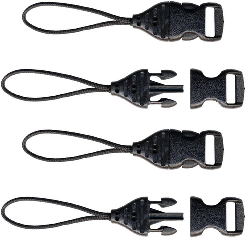 OP/TECH USA 1301082 Mini QD Loops - 1.5mm - System Connectors (Black) - Set for Cameras, Cell Phones & Binoculars...