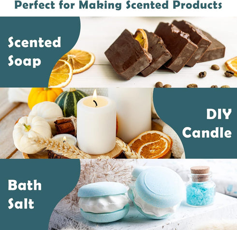 Bakery Fragrance Oils, Holamay Scented Oils for Soap & Candle Making, Aromatherapy Essential Oils for Diffuser (10 packs of 5ml) - Creamy Vanilla,...