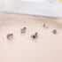 Sanfenly Tragus Stud Earrings 16G Stainless Steel Cute Butterfly Flower Moon Heart Dangle Cartilage Conch Helix Tragus Piercing Jewelry Set...