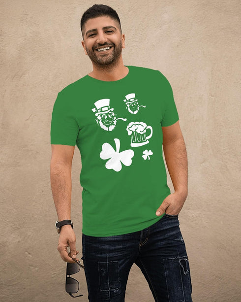 Shamrock & St. Patrick's Day Leprechaun Beer Stencil, Reusable & Sturdy, 8.5" x 11" for Celebratory Art, Crafts & DIY Projects...