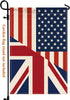 British USA Friendship Garden Flag,12x18 in Heavy Duty Great Britain UK America US Outdoor Banner for Patio Yard with Double Side...