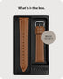 12 Colors for Quick Release Leather Watch Band, Fullmosa Axus Genuine Leather Watch Strap,Brown,22mm...