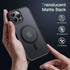 JETech Magnetic Case for iPhone 12 Pro Max 6.7-Inch Compatible with MagSafe, Translucent Matte Back Slim Shockproof Phone Cover (Black)......