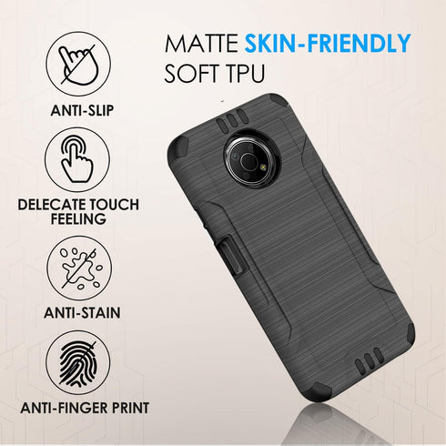 HRWireless Compatible for Nokia G300 5G (N1374DL) 6.5” Phone CaseSeries with Premium Original Minimalistic Design for Shock Absorption, Accidental...