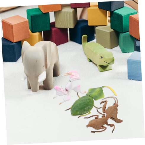 TOYANDONA Desktop Decor 3pcs Plastic Plastic Playes Desktop Toys Realistic Simulation Model Simulation Model Small Mantis Decoration Animal Decora...