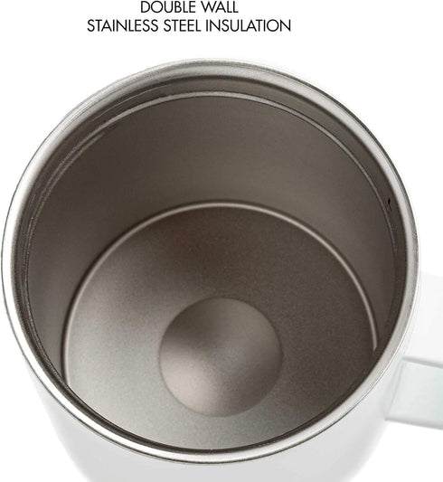 Primula 14 Ounce Coffee Mug, Vacuum Insulated Stainless Steel Mug with Leak Proof Lid, Double Wall Travel Tumbler Cup Thermos, Keep Drinks Hot or ...