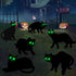 6 Pcs Black Cat Halloween Decor Yard Signs with Stakes, Halloween Decorations Outdoor with LED Eyes Glow in The Dark, Scary Silhouette Waterproof ...