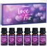 Love Fragrance Oil Gift Set, ARVIDSSON Romance Essential Oils for Candle Making, Romantic Scented Oil - Love Potion, Sweet Heart, Date Night and M...