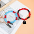 2Pcs Love Heart Couple Matching Bracelet Set Adjustable Braide Rope Halloween Mummy Ghost Pumpkin Hat Wizard Bracelet for Women Men Lover Friend F...