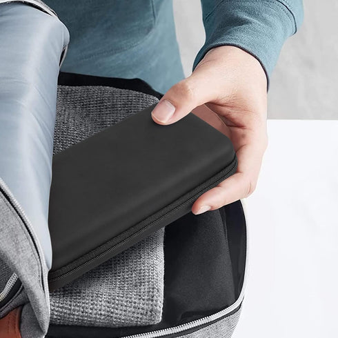 Electronics Organizer Travel Carrying Case Hard Shockproof, Travel Essential for Women Men, Power Bank Charger Cable Cord Accessories Pouch Tech B...
