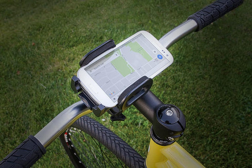 Scosche HFBM01 HANDLEIT Handlebar Bike Phone Mount with Universal Phone Holder for Compatible Mobile Devices, Adjustable with Quick-Release Clip.....