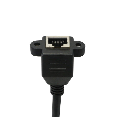 SinLoon RJ45 Ethernet Adapter Cable 90 Degree Downward Male to Famale Ethernet Switch Adapter Cable for CAT 5/CAT 6 LAN Ethernet Socket Connector ...