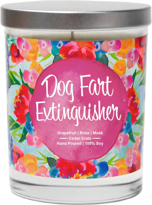 Dog Fart Extinguisher - Funny Scented Candles, Dog Farts Candle, Dog Mom Gifts, Funny Dog Lovers Gifts for Women, Gag Gift, Dog Grandma, Mothers D...