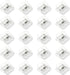 yueton 20PCS Clear Self Adhesive Clips Plastic Photo Clips Wall Clips Adhesive Spring Clips for Paper Flag Hanger, Poster Home Office Rope...