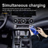 for Nissan Sylphy/Sentra 2020 2021 2022 2023 Wireless Phone Charging Pad Silicone Material Dual Charging Ports Charger Station 15W Adapter for Sma...