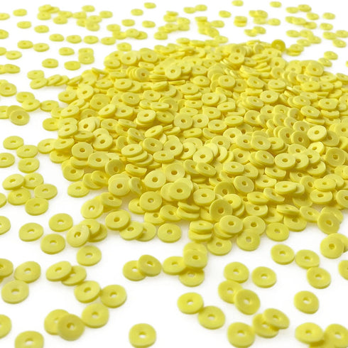 Honkoolly 4000 Pieces Yellow Polymer Clay Beads Heishi Beads for DIY Jewelry Making Bracelets Necklace Earring,6mm...