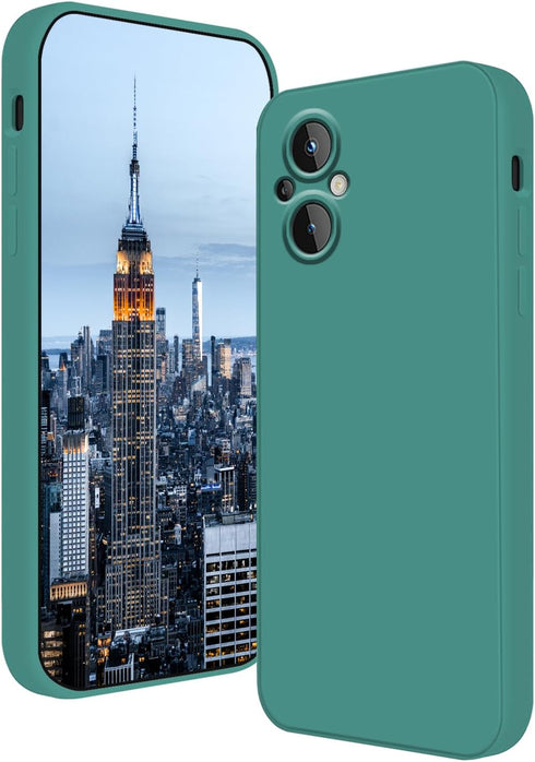 Compatible with OnePlus Nord N20 5G Case Silicone Liquid Dark Green, Soft Smooth Touch Phone OnePlus Nord N20 5G Case Silicone Shockproof Thin Cov...