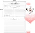 4x6 Recipe Cards for the Parents-To-Be, 100 Pack Double Sided White Cardstock - Simple, Cute Made with Love Heart Design - Double-Sided - For Brid...