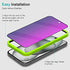 2 Pack Purple Privacy Screen Protector for iPhone 15 6.1 inch, 9H Anti-Spy Tempered Glass, Easy Installation, High Sensitivity, Case Friendly...