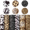 David angie Leopard Cow Animal Pattern Faux Leather Sheet Synthetic Leather Sheet 6Pcs 7.7" x 12.9" (20 cm x 33 cm) for DIY Projects (Assorted)...