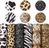 David angie Leopard Cow Animal Pattern Faux Leather Sheet Synthetic Leather Sheet 6Pcs 7.7" x 12.9" (20 cm x 33 cm) for DIY Projects (Assorted)...