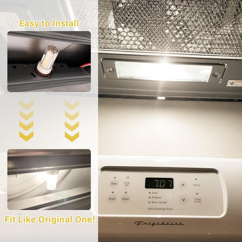 E17 LED Bulb Dimmable, Microwave Light Bulbs Under Hood, 40W Incandescent Replacement, 4000K Natural White, 120V 4W 400LM Appliance Bulbs for Stov...
