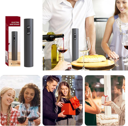 Wine Opener Wine Bottle Opener Electric Wine Bottle Openers?Battery Operated Automatic Wine Corkscrew for Wine Lovers Gift Women Men (Black)...
