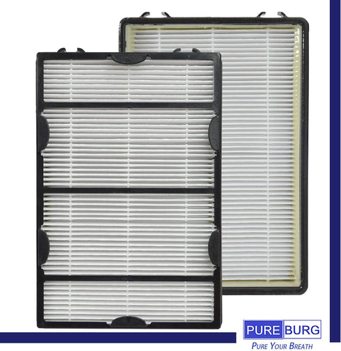 PUREBURG HPAF60 True HEPA Replacement Filter Set Compatible with Holmes Filter B Fits HPAF60 HAPF600 HAPF60 HAPF600D-U2 HAP8650B HAP8650B-NU Biaon...