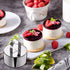 uxcell 1 Set Round Cake Ring, Stainless Steel Dessert Mousse Rings with Pusher for Biscuit, Mousse Cake, Dessert, Silver...